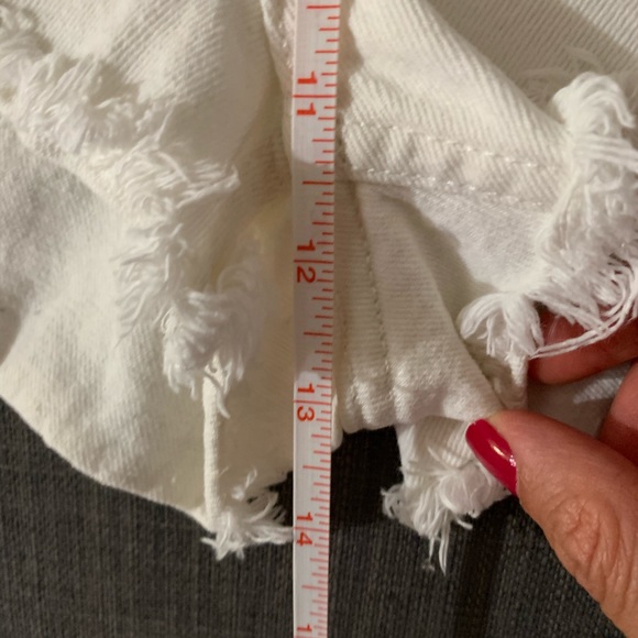 High Waisted Denim White Short - Picture 10 of 14